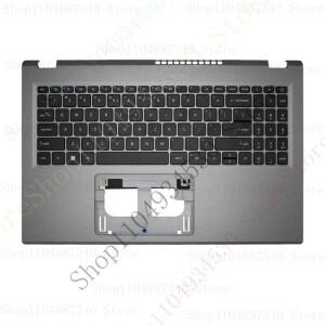 HC For Aspire A515-58M A315--24P A315-510P N23Q11 N23C3 노트북 키보드 교체 코브 Palmrest 대문자 컴퓨