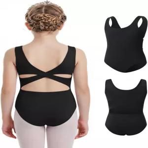 여자들을 위한 Ewbob 체조 레오타드 발레 레토타드 댄스 민소매 연습 5-14년