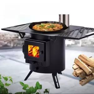 캠핑 화목 난로 불멍 펠렛 펠릿 야외 에코팬 무동력팬