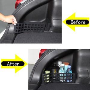 2011-2019 닛산 주크 알루미늄 합금 자동차 트렁크 사이드 그루브 수납 패널 수납 바구니 정리 액세서리