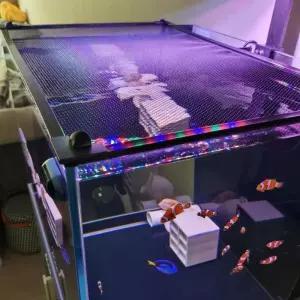 덮개 수족관 커버 방지 메쉬 뚜껑 수조 점프 탈출