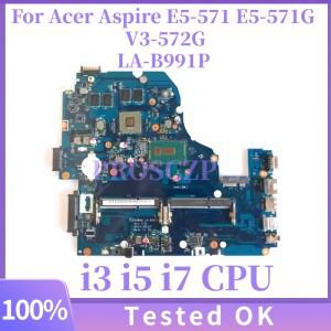 A5WAH LA-B162P NBMRF11006 LA-B991P Acer Aspire E5-571 E5-571G V3-572G 노트북 마더보드(I3-5005U N15V-