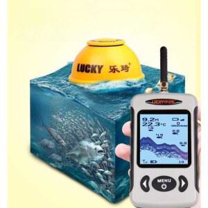 수중 카메라 무선 백색등 얼음낚시 음파 블랙 전화 수중음파탐지기 탐지가있는 LUCKY