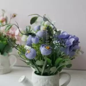 로즈 도자기 화분 조화 플라워 장미 인테리어 장식 jjG1+6dlw