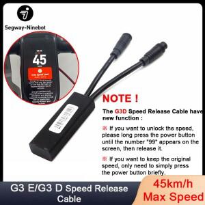 Ninebot by Segway Max G3E/G3D 스쿠터 최고 속도 40km/h 맞춤형 속도 제한 해제 라인 케이블 제한 해제