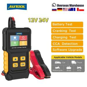 AUTOOL BT360 12V 24V 자동차 배터리 테스터 분석기 CCA BCI 크랭킹 충전 스캐너 디지털 자동차 진단 배터
