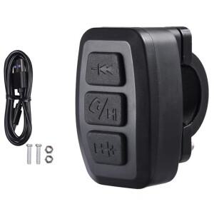 유니버설 오토바이 핸들바 무선 BT 리모컨 스마트 버튼 (전화 통화 및 음악 제어용)