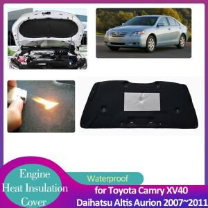 도요타 캠리 XV40 다이하츠 알티스 오리온 2007 ~ 2011 후드 엔진 절연 패드 방음 커버 히트 코튼 라이너