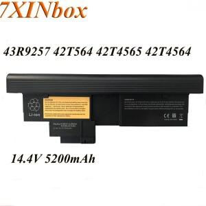 7XINbox 레노버 씽크패드 X201T X200T 태블릿용 노트북 배터리 14.4V 5200mAh 42T4657 43R9257 42T564 42T4