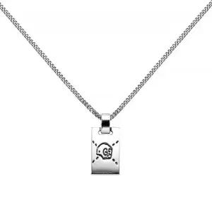 구찌 YBB455315001 스트 해골 실버 목걸이