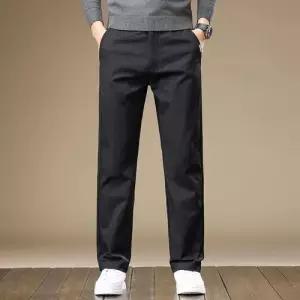 팬츠 남성용 면 캐주얼 스트레이트핏 춘추 속건성 OP3