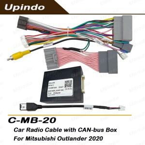 Mitsubishi Outlander 2020 Android 헤드 유닛 배선 하네스 전원 커넥터 용 CAN-Bus 어댑터가있는 자동차