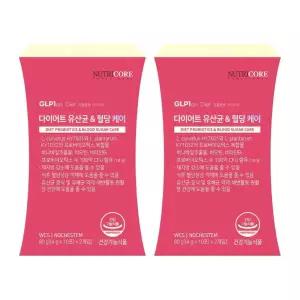 뉴트리코어 다이어트 유산균 혈당 케어 체지방 감소 지엘플랜 2개 MJ