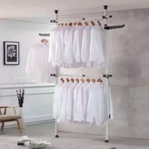 [생활] 2단 행거 고급형 38MM 조립식옷장 옷가게행거