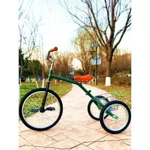 프리미엄 3륜자전거 캐리어 운반 레저 라이딩 화물 접이식 빈티지블랙 리벳시트