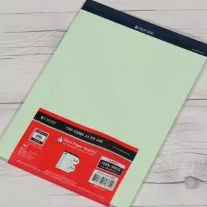 공책 브랜빌 옥스포드 노트/리갈패드-그린 5권 A4 40매