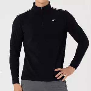 골프웨어긴팔티셔츠 골프웨어 남성용 반집업 스포츠티셔츠 보온 겨울셔츠