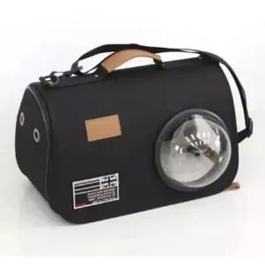 강아지캐리어 강아지 모던 우주선 가방 블랙 숄더백 이동 외출 1P