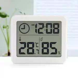 스마트 디지털시계 온습도계(화이트)-DT/벽걸이디지털온습도계/스탠드온습도계/디지털온도계/디지털습도계/