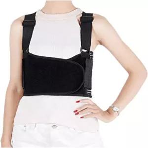 솔미르 갈비뼈 및 가슴 지지대 아프거나 멍든 지지대용 통기성 벨트 흉골 부상 탈구 보호 (S)