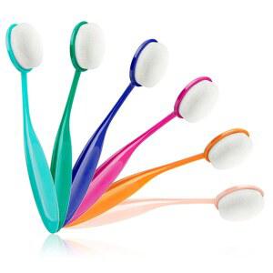 공예 잉크 블렌딩 브러시, 잉크 블렌딩 도구 6가지 컬러 팩 세트 광범위한 리케이션 구색 제작자 컬러 코드 손잡이 라이트 컬러- 4