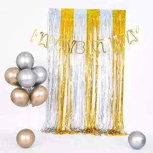 홈파티 은박수술커튼 홀로 골드실버믹스 홈파티소품 할로윈파티장식 홈파티용품 할로윈파티소품 파티장식