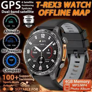 호환  2026 GPS SmartWatch 오프라인 지도 4GB 메모리 비디오 플레이어 스포츠 스마트 팔찌 남자 50m 수영
