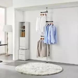 [생활] 25mm 고정식 행거 1단 파이프행거 고정식행거