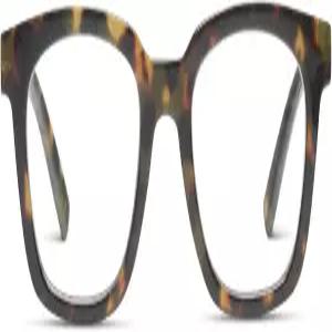 피퍼스펙스 여성용 맥스 스퀘어 블루라이트 차단 안경 거북이 49 + 1.5