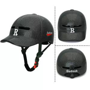 모자형 헬멧 자전거 모자형헬멧 글로시카본파이버블랙