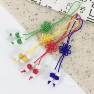 국화매듭끈B 10개 한국기념품 전통장신구 한복악세사리 여아한복노리개 노리게