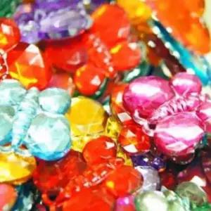 나비비즈 장식비즈 반짝이비즈 유아비즈 팔찌비즈 꾸미기비즈