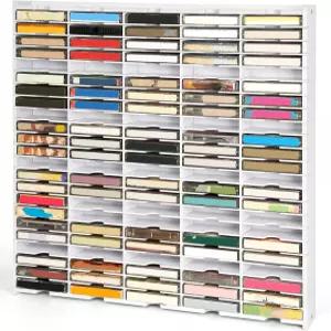 Arkiya 115 슬롯 카세트 테이프 보관 정리함 벽걸이 홀더 오디오 디스플레이 선반 수집가에게 이상적인