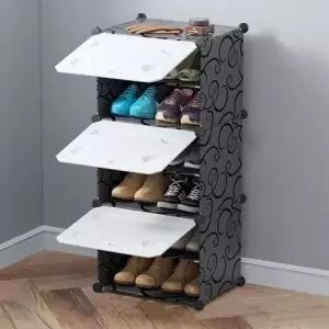 ( )공간활용 diy 신발장 콤팩트 현관 신발장 다용도 모듈형 접이식 수납장_24576162