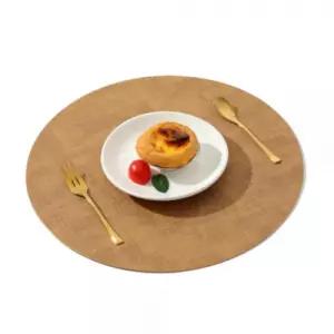 원형 식탁 테이블매트 브라운