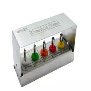 치과 센터 티슈 펀치 키트 로터리 실버 색상 5개 세트 스테인리스 스틸 홀더 드릴 OS1050