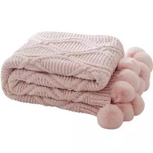 도톰 니트 담요 침대러너 베드러너 블랭킷