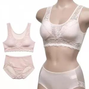 미코디 시원한 풍기인견 탑 브라팬티세트 여성 뽕브라