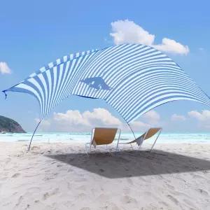 알리카소 비치 풍력 발전 그늘막 캐노피 휴대용 선 쉘터 텐트 UPF 50+ 자외선 차단 가볍고 간편한 설치