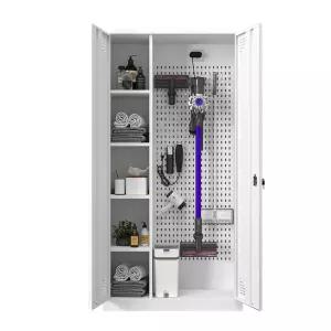 철제 청소도구함 캐비닛 정리정돈 발코니 싱글 걸레 스텐 정리함 보관함 산