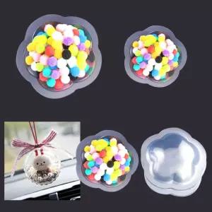 투명 반구 오너먼트 꽃 모양 몰드