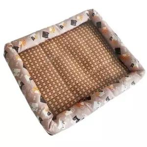 [반려] 애견 라탄 방석 중형 개방석 반려견방석 강아지침대