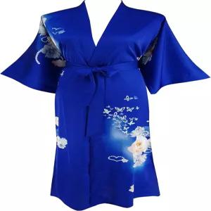 레다몬 여성 기모노 롱 로브 - 클래식 플로럴 목욕 가운 나이트가운