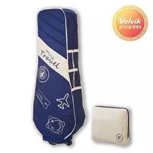 [볼빅]볼빅 트레블 패턴 경량 수납일체형 퀼팅 항공커버 (네이비)