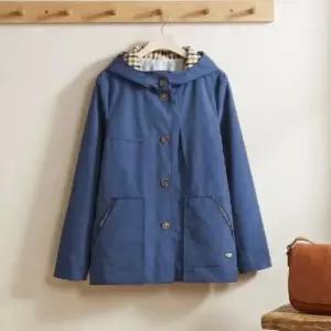 |KDJ6D6D|여성 루즈핏 체크 안감 후드 버튼업 면혼합 자켓