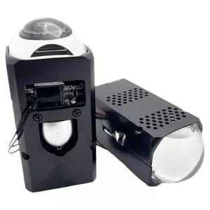 데스크탑 컴퓨터용 스피커 2채널 북쉘프 유선 게이밍 LED 듀얼 광학 렌즈 모듈 고음질