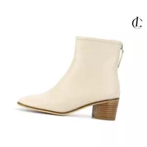 슈즈 여자 앵클 부츠 가죽 미들 앵글부츠 구두 LMA016