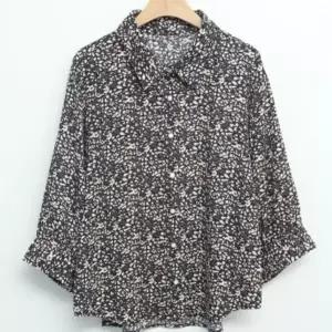 |CDH4292|여성용 루즈핏 여름 레이온 꽃무늬 셔츠