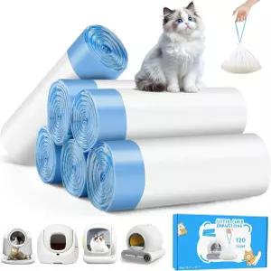 키트캐니스 120카운트 고양이 쓰레기통 라이너 자동 MeoWant MW-SC01/MW-SC02/ 150밀리리터 일회용 무향