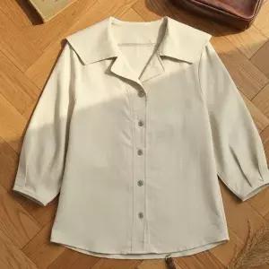 |CDH42A3|여성용 일상 스타일 사랑스러운 세일러 블라우스